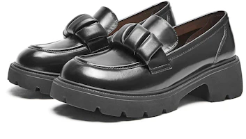 Shop (Women) Hotwind Round Toe Chunky Heel Casual Shoes 'Solid Black' H08W3101