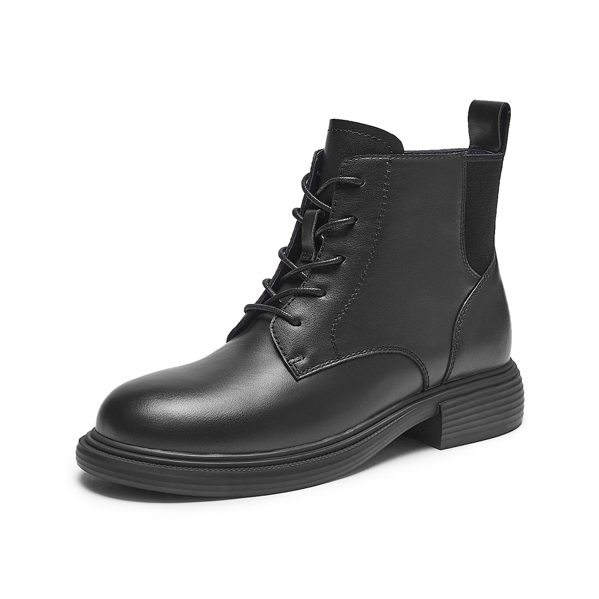 Order (W) Botas Martin Sencillas Hotwind Punta Redonda Cordones 'Cuero de Primera Capa' H81W3405