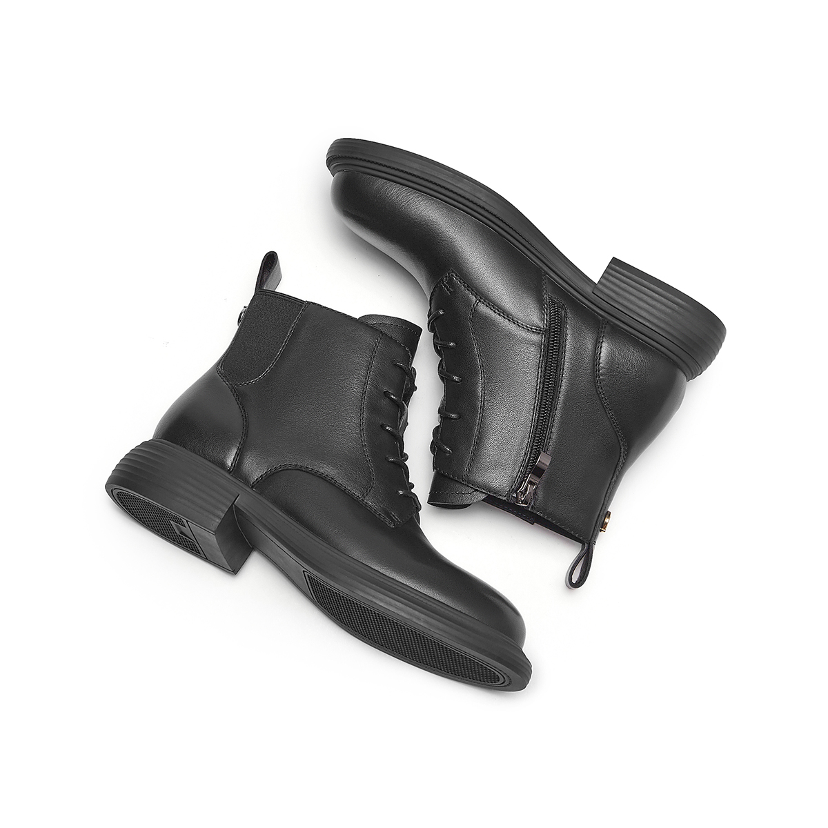 Shop (W) Botas Martin Sencillas Hotwind Punta Redonda Cordones 'Cuero de Primera Capa' H81W3405