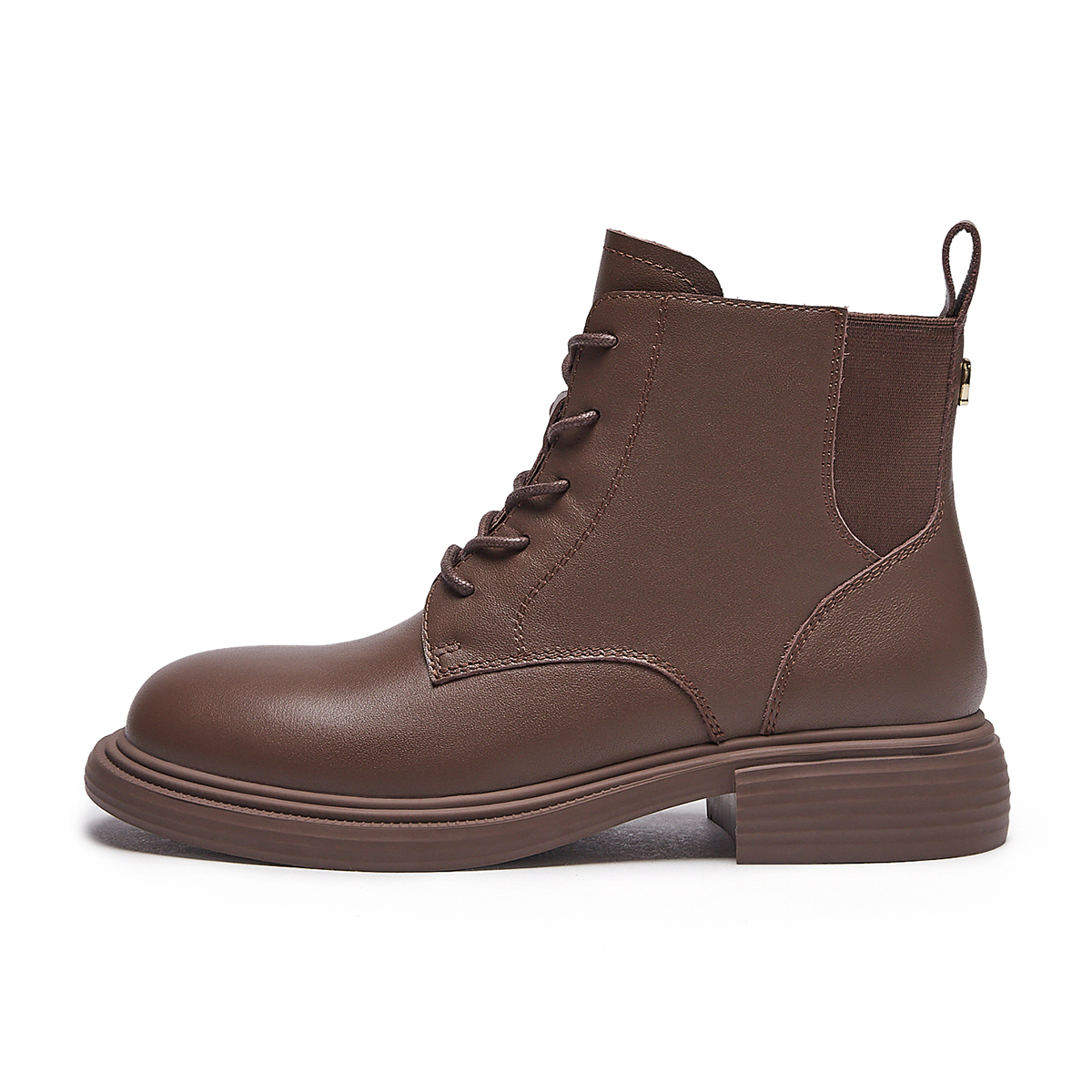 Purchase (W) Botas Martin Sencillas Hotwind Punta Redonda Cordones 'Cuero de Primera Capa' H81W3405