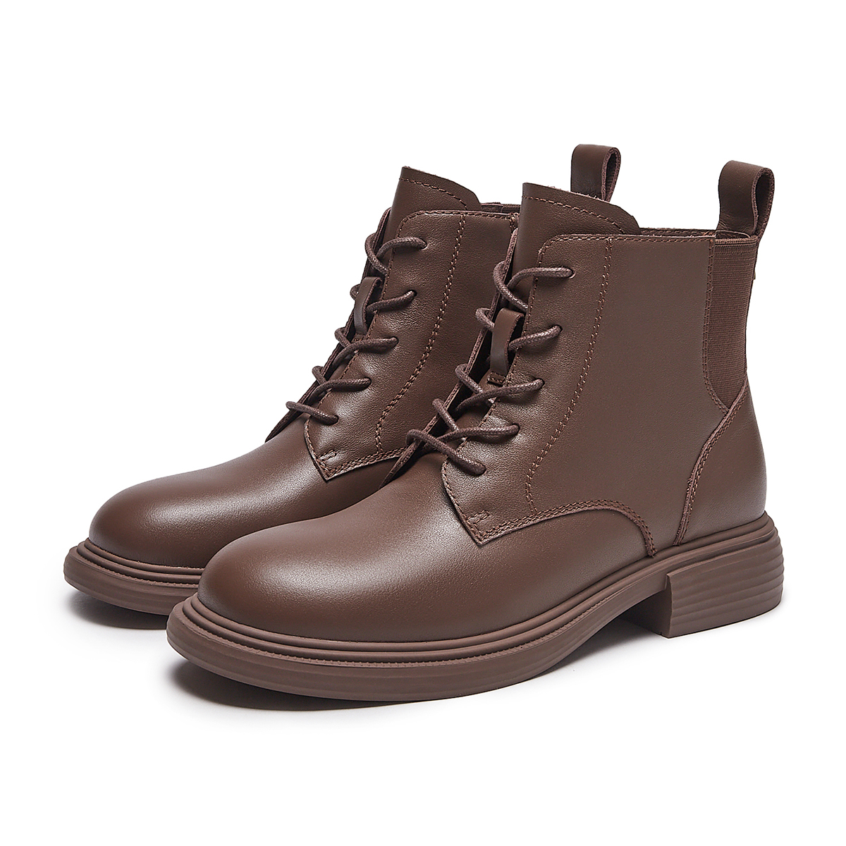 Sizing (W) Botas Martin Sencillas Hotwind Punta Redonda Cordones 'Cuero de Primera Capa' H81W3405