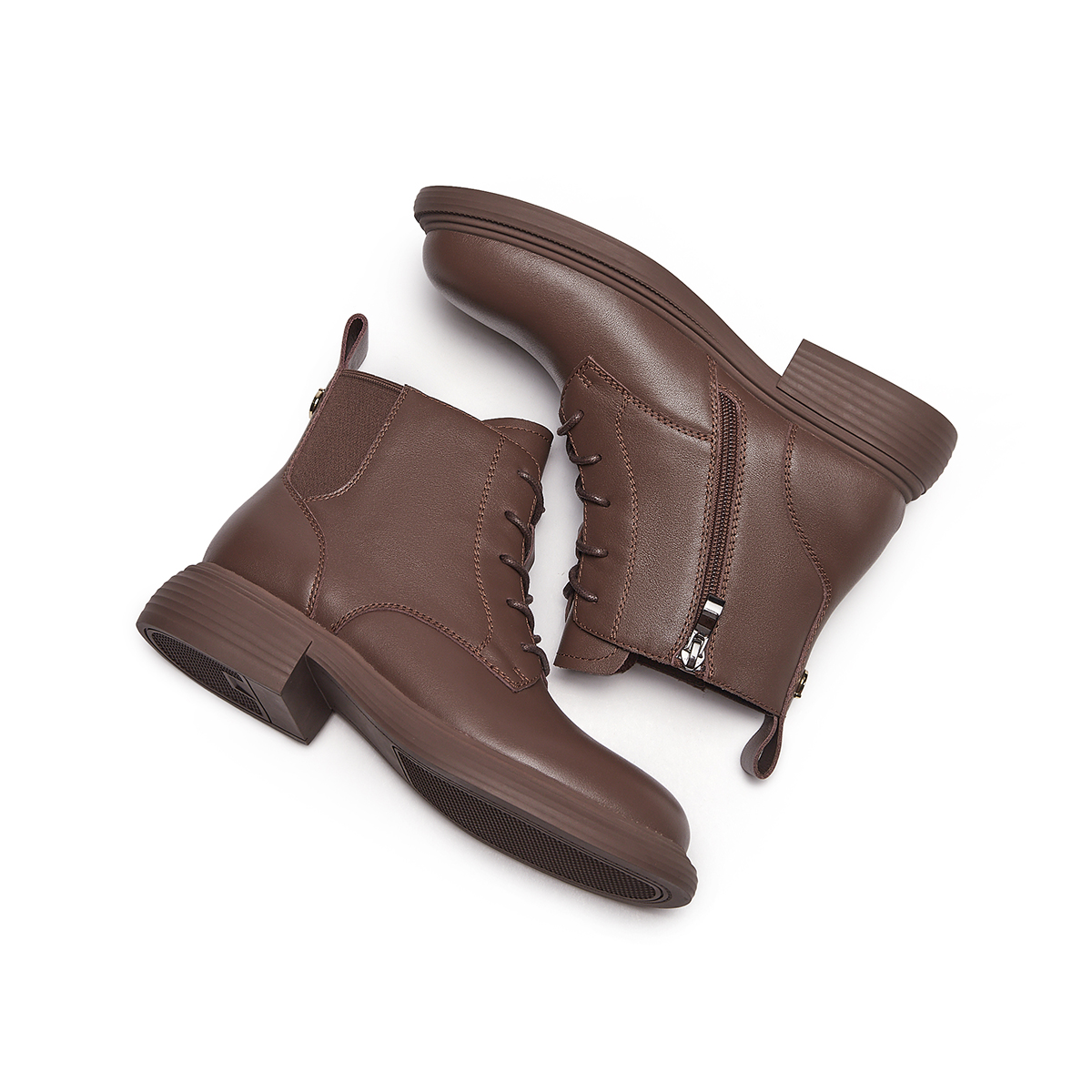 Cheap (W) Botas Martin Sencillas Hotwind Punta Redonda Cordones 'Cuero de Primera Capa' H81W3405