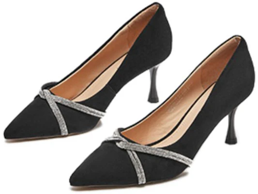 (W) Hotwind 羊皮時尚水鑽高跟鞋 7cm '黑色' '優雅細跟鞋' H04W3106 Lookbook (W) Hotwind 羊皮時尚水鑽高跟鞋 7cm '黑色' '優雅細跟鞋' H04W3106