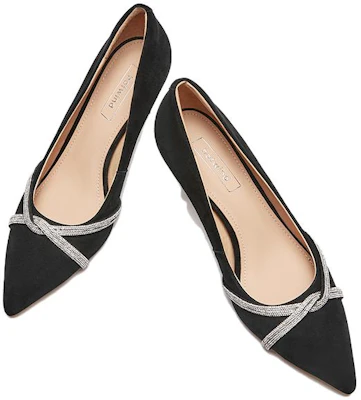 (W) Hotwind 羊皮時尚水鑽高跟鞋 7cm '黑色' '優雅細跟鞋' H04W3106 Shop (W) Hotwind 羊皮時尚水鑽高跟鞋 7cm '黑色' '優雅細跟鞋' H04W3106