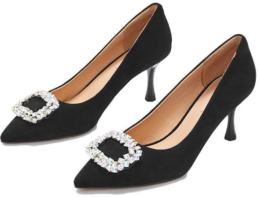 (Women) Hotwind Sheepskin Fashion Versatile High Heel 6.5cm 'Black' H04W3107 Lookbook (Women) Hotwind Sheepskin Fashion Versatile High Heel 6.5cm 'Black' H04W3107