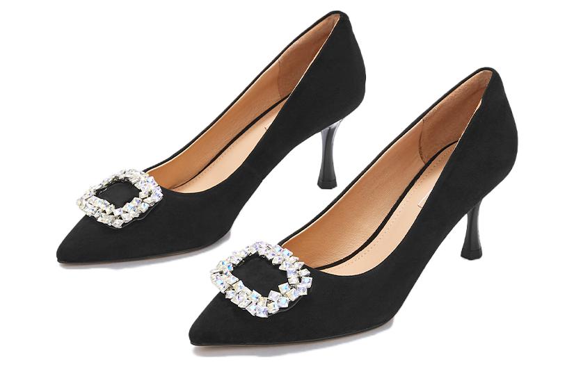 Lookbook (W) Hotwind羊皮時尚多功能6.5cm高跟鞋『黑色』 H04W3107