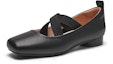Order (Women) Hotwind Sheepskin Square Toe Slip-On Casual Flats '2cm Heel' H24W3731