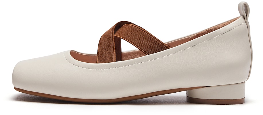 (Women) Hotwind Sheepskin Square Toe Slip-On Casual Flats '2cm Heel' H24W3731 1