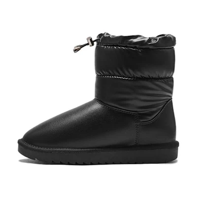 (W) Hotwind Short Snow Boot 'Solid Color Thick Non-Slip'