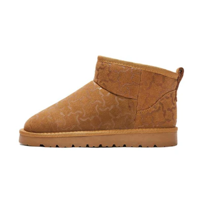 (W) Hotwind Suede Short Snow Boots 'Fashion Warm Apricot'