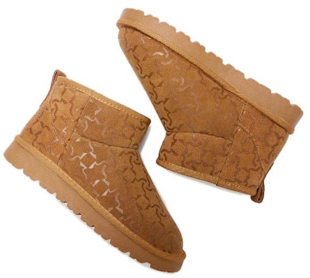 (Women) Hotwind Suede Short Snow Boots 'Fashion Warm Apricot' H89W2407 Lookbook (Women) Hotwind Suede Short Snow Boots 'Fashion Warm Apricot' H89W2407