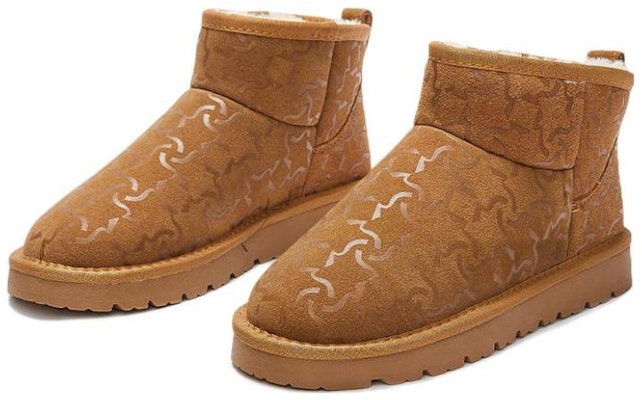 (Women) Hotwind Suede Short Snow Boots 'Fashion Warm Apricot' H89W2407 Shop (Women) Hotwind Suede Short Snow Boots 'Fashion Warm Apricot' H89W2407