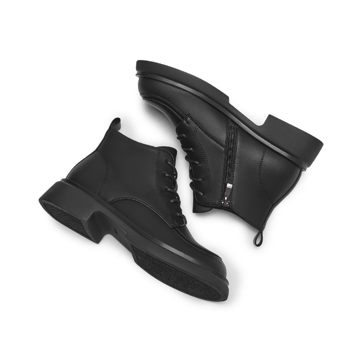 Shop (W) Hotwind 合成皮革舒適休閒短中筒馬丁靴 H81W3820