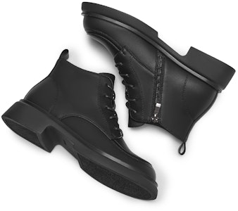 (W) 热风合成皮革舒适休闲短中筒马丁靴 H81W3820 Shop (W) 热风合成皮革舒适休闲短中筒马丁靴 H81W3820