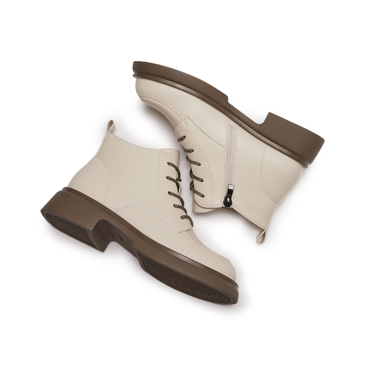 Cheap (W) Hotwind 合成皮革舒適休閒短中筒馬丁靴 H81W3820