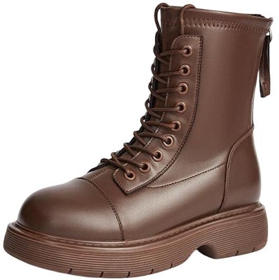 (Women) Hotwind Synthetic Leather Fashion Casual Round Toe Ankle Martin Boots '4.5cm Heel' H81W2846 Shop (Women) Hotwind Synthetic Leather Fashion Casual Round Toe Ankle Martin Boots '4.5cm Heel' H81W2846