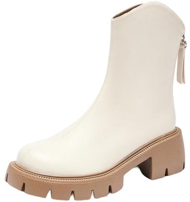 (Women) Hotwind Synthetic Leather Fashion Thick Sole Zipper Short Boots '6cm Heel' H82W2469 Shop (Women) Hotwind Synthetic Leather Fashion Thick Sole Zipper Short Boots '6cm Heel' H82W2469