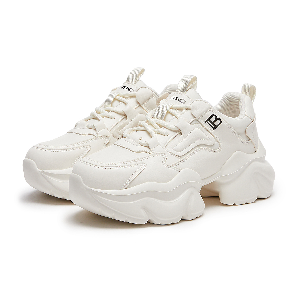 Lookbook (W) Hotwind Sepatu Sneakers Kulit Sintetis Fashion ''Dad Shoes Putih'' H42W3123