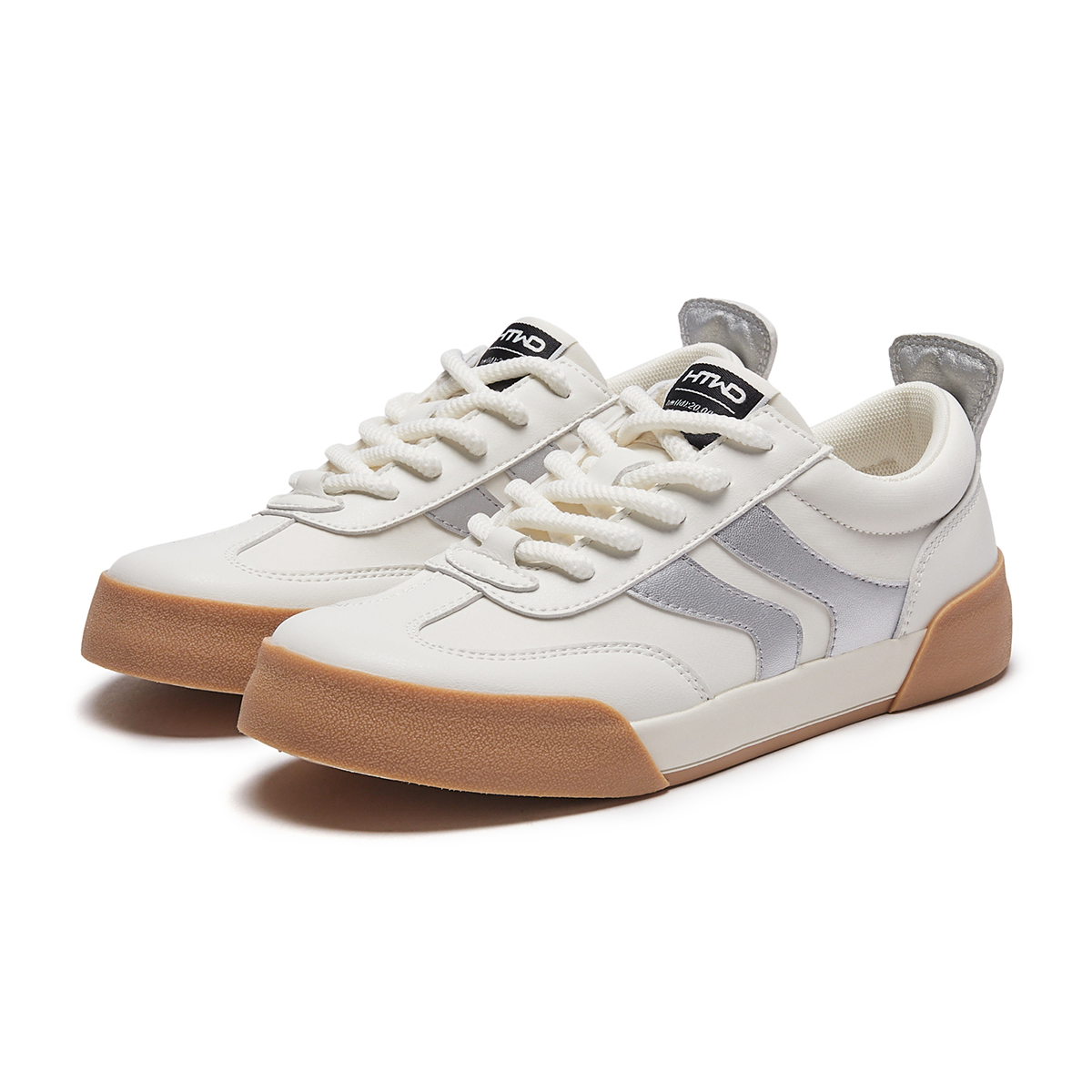 Lookbook (W) Hotwind 合成皮革低筒休閒鞋 '白銀' H14W3722