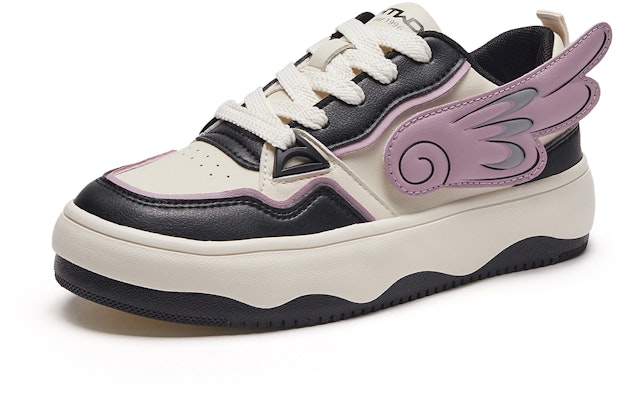 (Women) Hotwind Synthetic Leather Low Top 'Angel Wings Magic Tape' H14W3D20 2