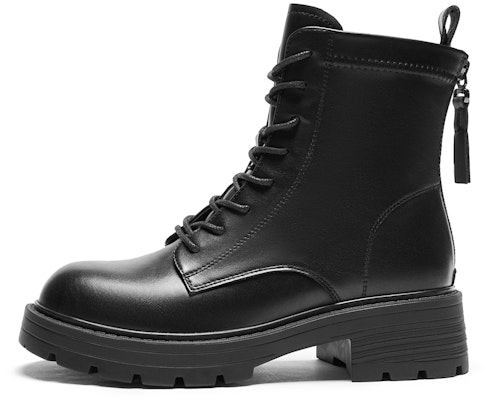 (Women) Hotwind Synthetic Leather Martin Boots 'Versatile Casual Mid-Calf' H81W3821 Buy (Women) Hotwind Synthetic Leather Martin Boots 'Versatile Casual Mid-Calf' H81W3821