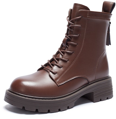 (Women) Hotwind Synthetic Leather Martin Boots 'Versatile Casual Mid-Calf' H81W3821 Details for (Women) Hotwind Synthetic Leather Martin Boots 'Versatile Casual Mid-Calf' H81W3821