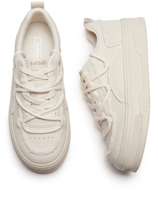 (Women) Hotwind Synthetic Leather Platform 'Pure Color Casual Low-Top' H14W3719 Shop (Women) Hotwind Synthetic Leather Platform 'Pure Color Casual Low-Top' H14W3719