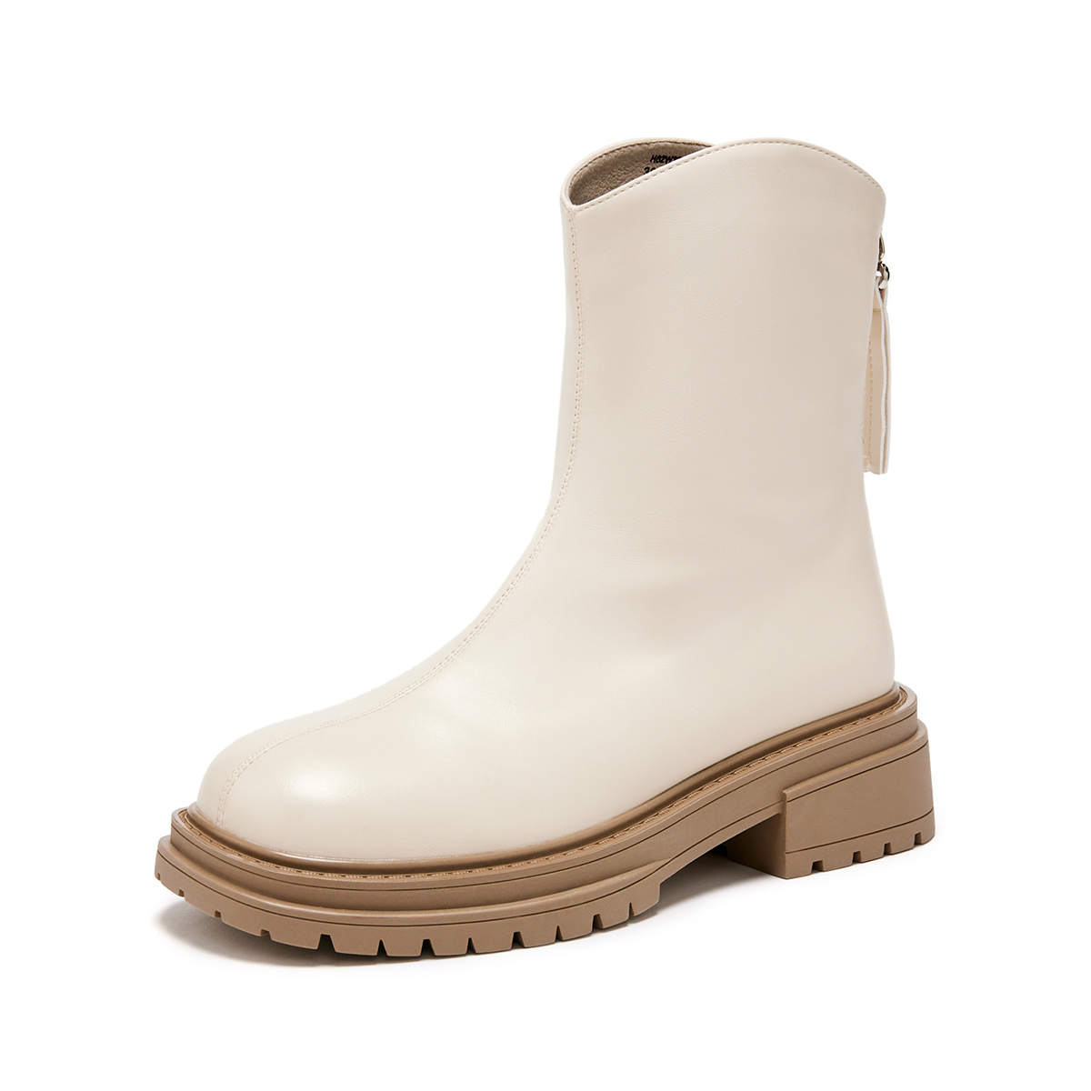 Details for (W) Hotwind Sepatu Bot Kasual Kulit Sintetis Tumit 4.5cm Toe Bulat Ankle. H82W3819