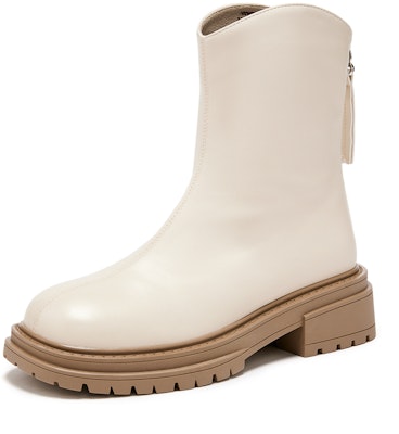 (W) Hotwind Sepatu Bot Kasual Kulit Sintetis Tumit 4.5cm Toe Bulat Ankle. H82W3819 Details for (W) Hotwind Sepatu Bot Kasual Kulit Sintetis Tumit 4.5cm Toe Bulat Ankle. H82W3819