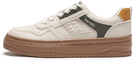 (Women) Hotwind Synthetic Leather Thick Bottom Comfortable Versatile Low-Top Sneakers 'Basic White' H14W3312 (Women) Hotwind Synthetic Leather Thick Bottom Comfortable Versatile Low-Top Sneakers 'Basic White' H14W3312