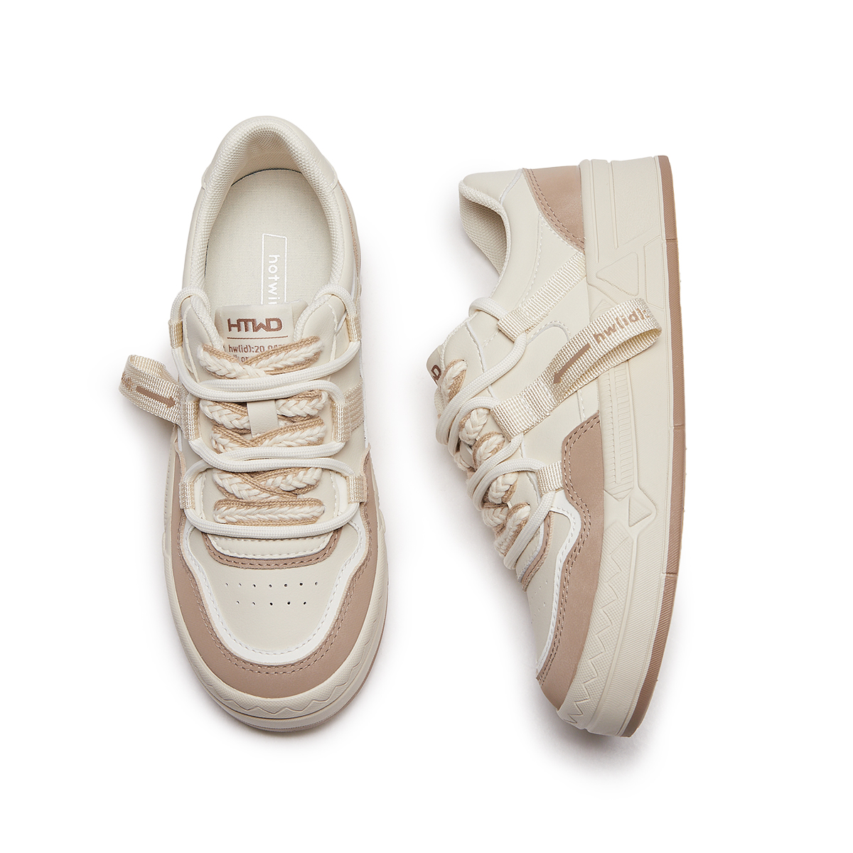 Cheap (Women) Hotwind Synthetic Leather Thick Sole Low Top 'Versatile Board Shoe' H14W3321