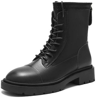 (W) Botas Martin de Cuero Sintético con Cremallera Hotwind 'Negro Moda Casual' H81W2406 Order (W) Botas Martin de Cuero Sintético con Cremallera Hotwind 'Negro Moda Casual' H81W2406