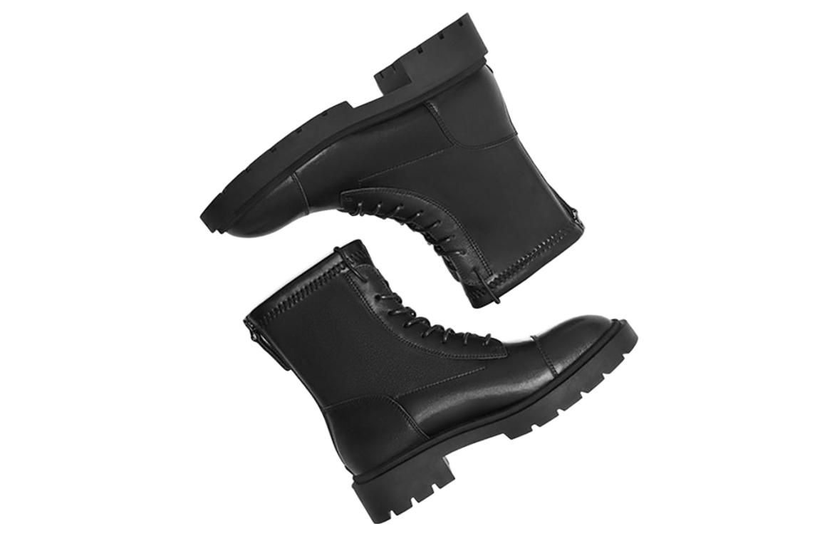 Lookbook (W) Botas Martin de Cuero Sintético con Cremallera Hotwind 'Negro Moda Casual' H81W2406
