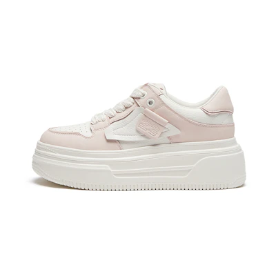 (W) Hotwind Two-Layer Cowhide Thick Sole Low Top 'Board Shoe'