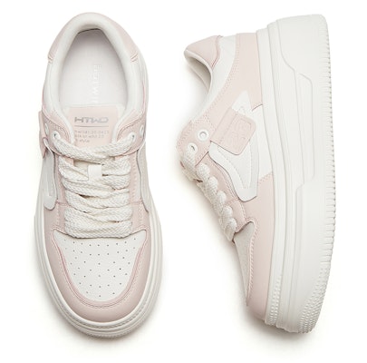 (Women) Hotwind Two-Layer Cowhide Thick Sole Low Top 'Board Shoe' H13W3D13 Cheap (Women) Hotwind Two-Layer Cowhide Thick Sole Low Top 'Board Shoe' H13W3D13
