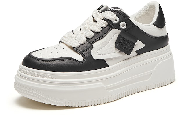 (Women) Hotwind Two-Layer Cowhide Thick Sole Low Top 'Board Shoe' H13W3D13 2