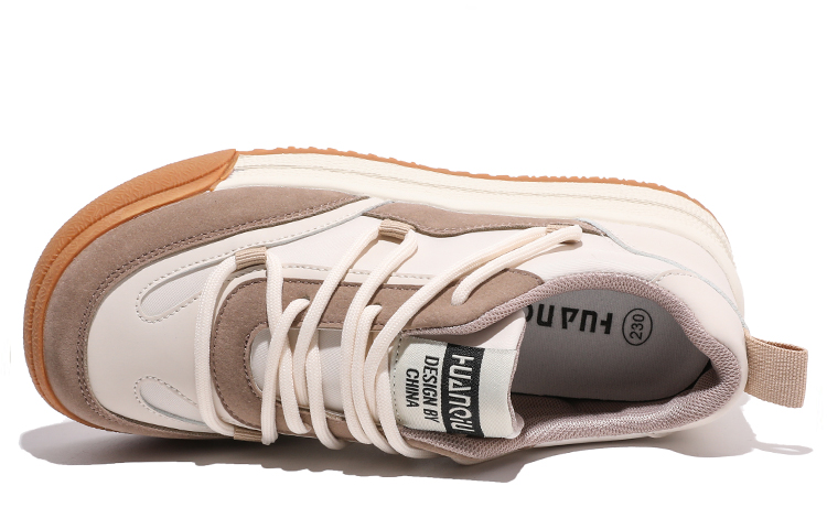 (W) Huanqiu 'Beige Fashion Sneakers' 圖 3