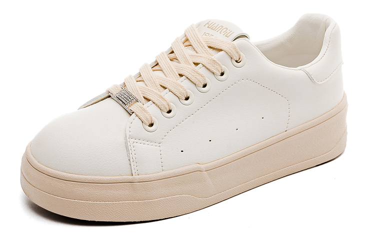(Women) HUANQIU Beige Low-Top Casual Sneakers - Breathable & Durable. Global KYHQ-2393MI