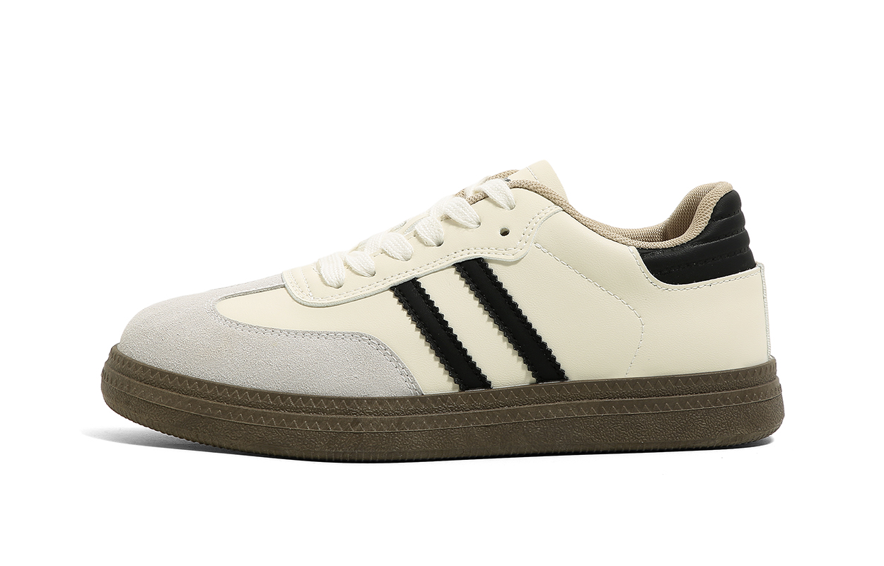 (Women) Huanqiu Beige Low-Top Sneakers - Stylish, Comfortable, Non-Slip Design YW-250062