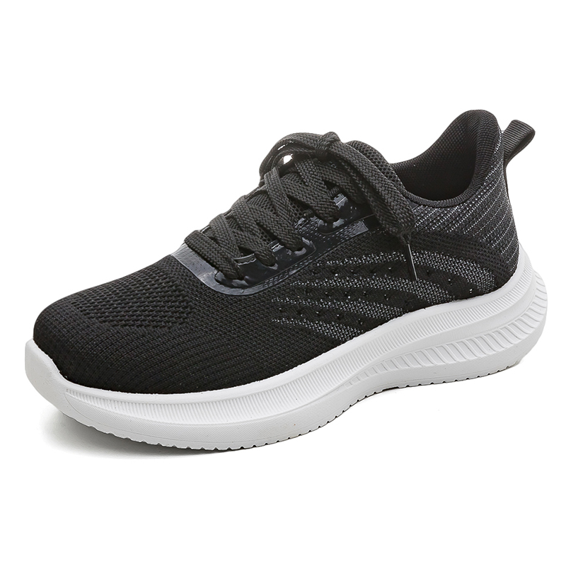 (Women) HUANQIU Black Casual Low-Top Durable Fashion Sneakers LDZ-J97B