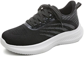 (Women) HUANQIU Black Casual Low-Top Durable Fashion Sneakers LDZ-J97B (Women) HUANQIU Black Casual Low-Top Durable Fashion Sneakers LDZ-J97B