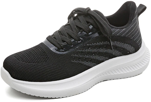 (Women) HUANQIU Black Casual Low-Top Durable Fashion Sneakers LDZ-J97B Buy (Women) HUANQIU Black Casual Low-Top Durable Fashion Sneakers LDZ-J97B