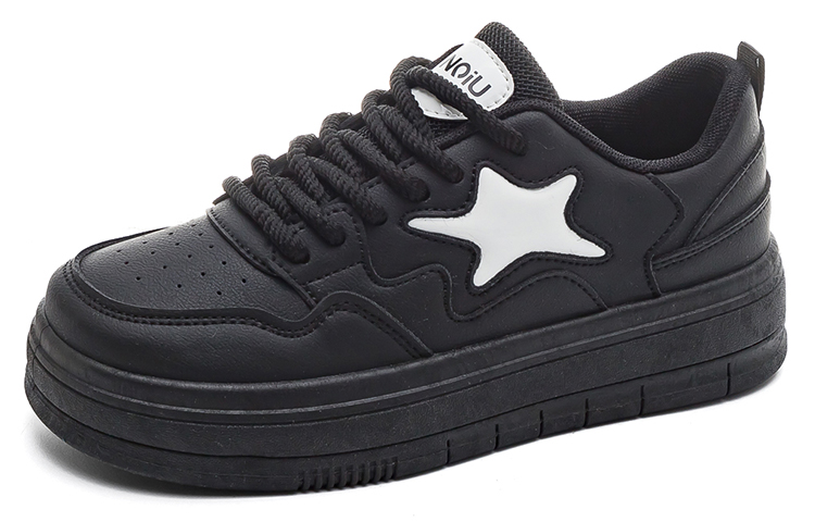 (Women) HUANQIU Black Low-Top Casual Outdoor Breathable Sneakers Global KYJH-23508B