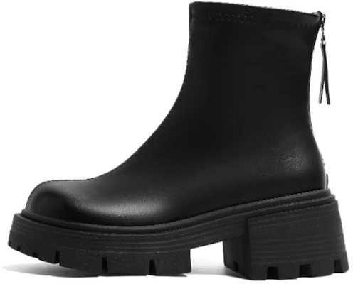 (Women) HUANQIU Black Platform Chelsea Boots - Stylish, Non-Slip & Comfortable. MZ-21032 Black Buy (Women) HUANQIU Black Platform Chelsea Boots - Stylish, Non-Slip & Comfortable. MZ-21032 Black