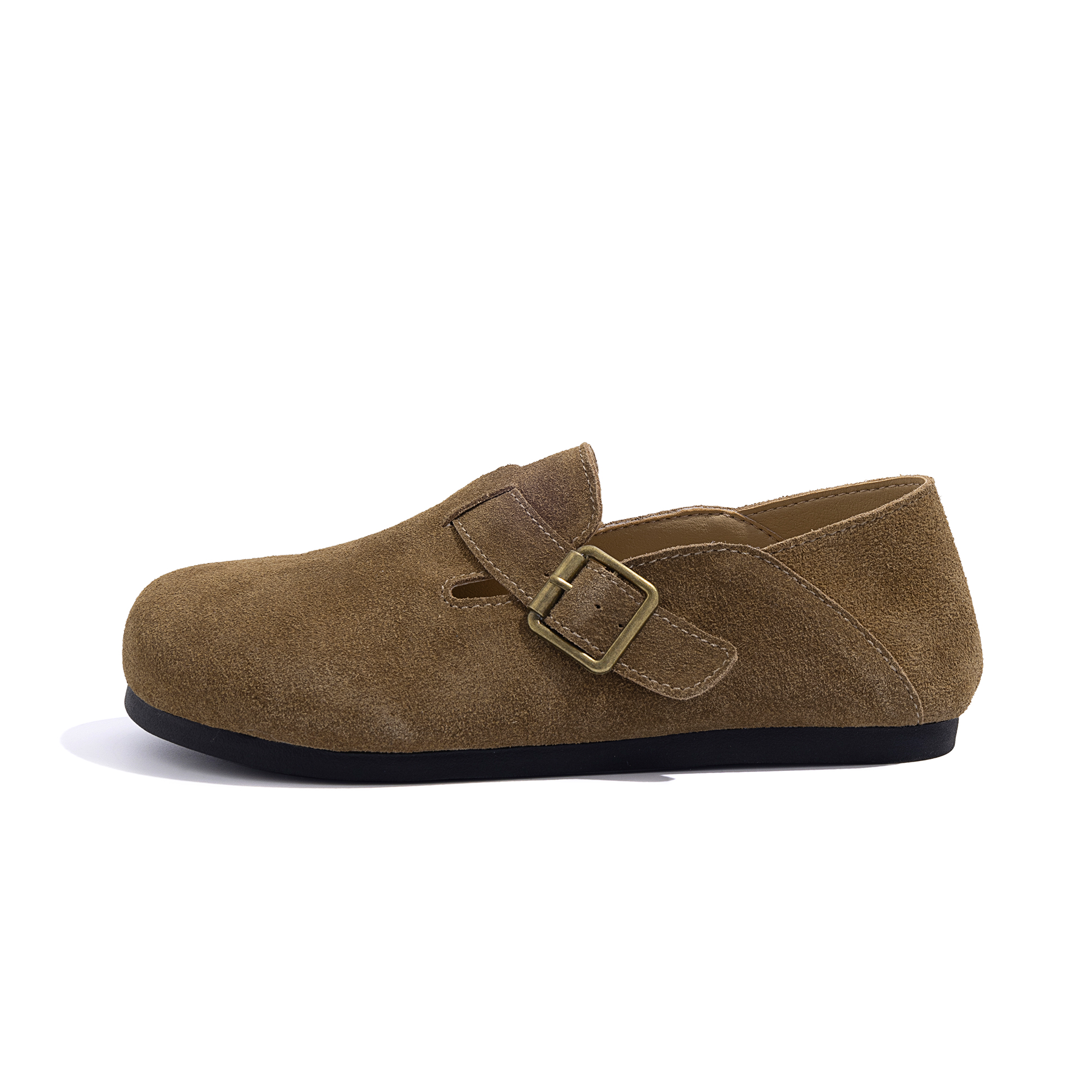 (Women) HUANQIU Brown Platform Casual Shoes with Comfort & Style ZHQ7166 Brown Color