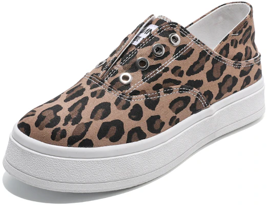 (W) (女性用) ファッションレースアップスリップオン Huanqiu キャンバスロー H20328 H20328 4