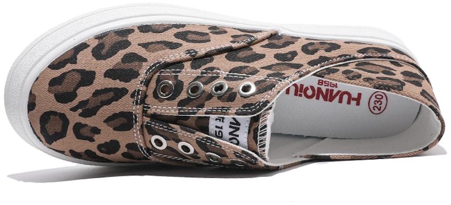 (W) (女性用) ファッションレースアップスリップオン Huanqiu キャンバスロー H20328 H20328 6