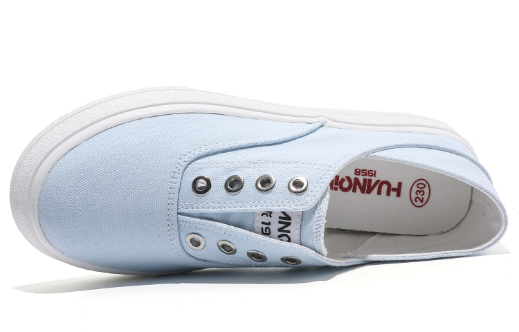 Lookbook (W) (女性用) ファッションレースアップスリップオン Huanqiu キャンバスロー H20328 H20328