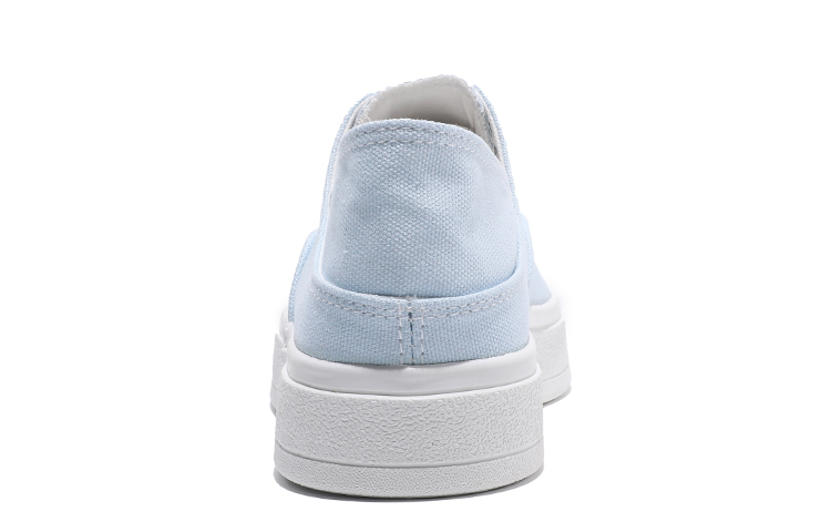 Shop (W) (女性用) ファッションレースアップスリップオン Huanqiu キャンバスロー H20328 H20328