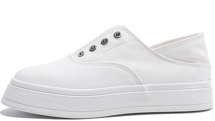 (W) (女性用) ファッションレースアップスリップオン Huanqiu キャンバスロー H20328 H20328 Details for (W) (女性用) ファッションレースアップスリップオン Huanqiu キャンバスロー H20328 H20328